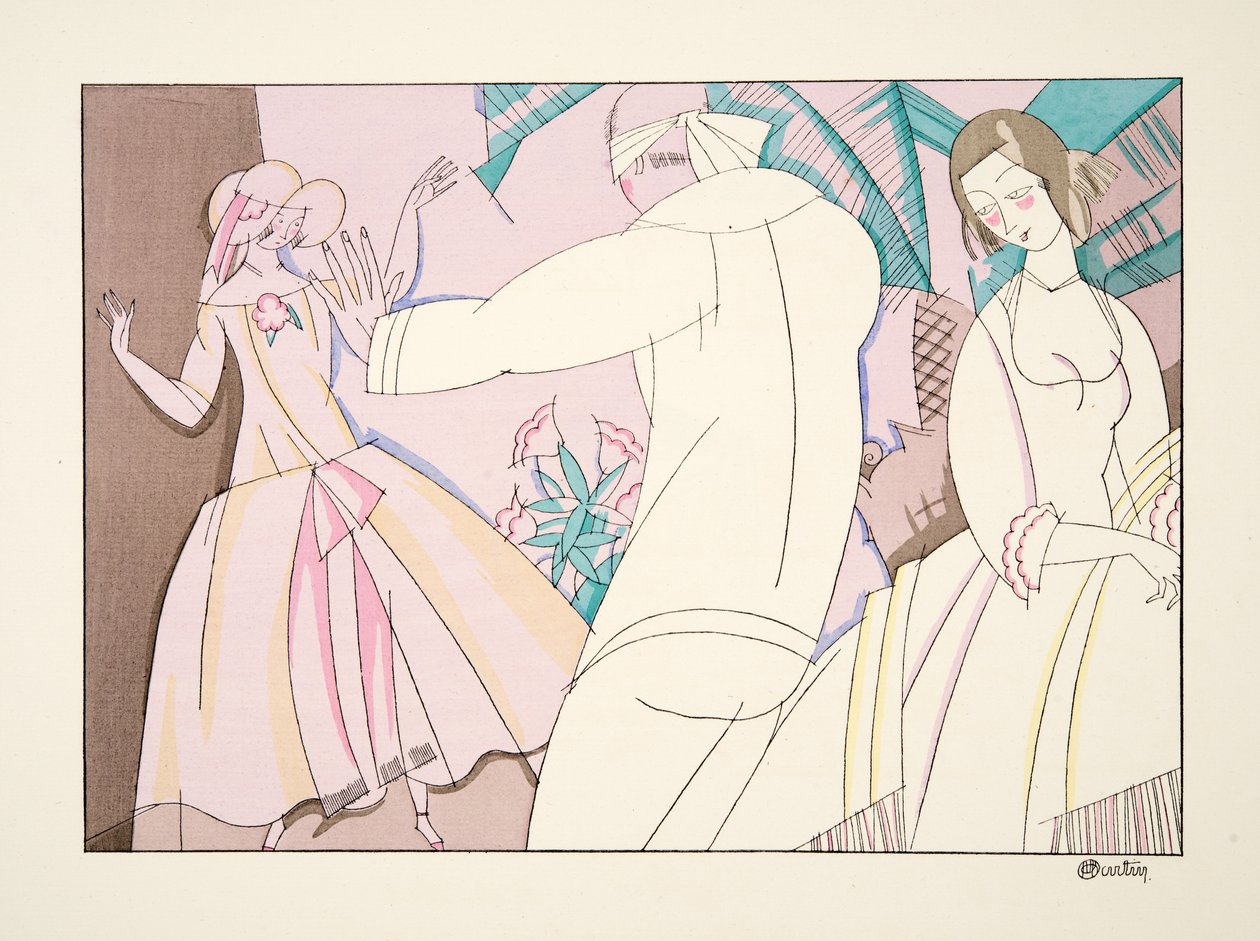 Colin Maillard, aus Sports & Divertissements, veröffentlicht 1914 von Charles Martin