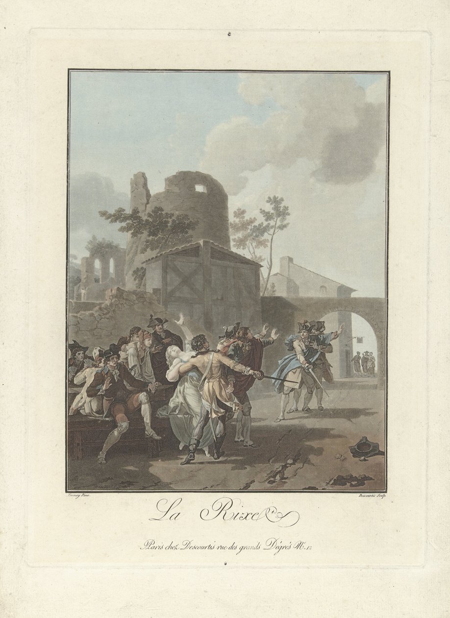 Der Streit von Charles Melchior Descourtis