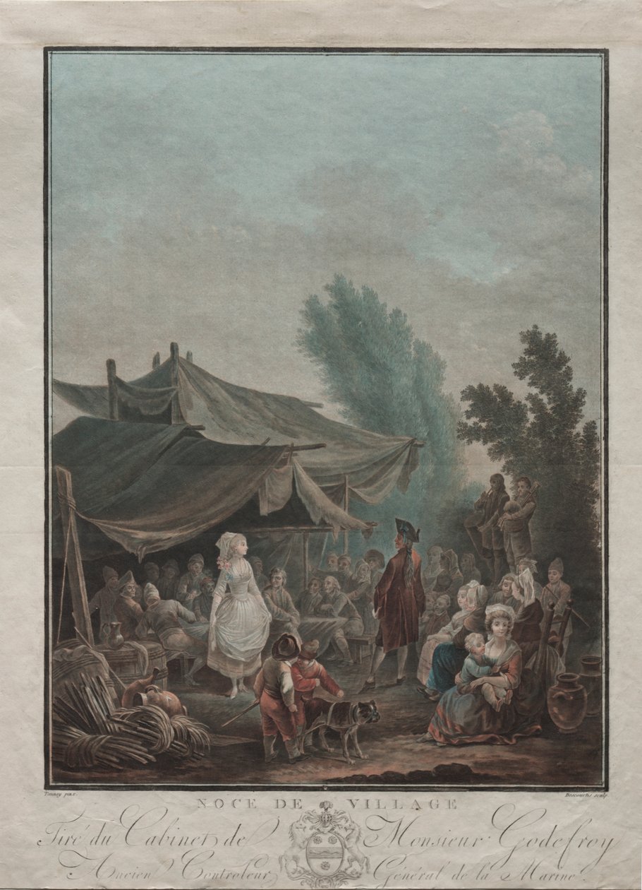 Dorfhochzeit von Charles Melchior Descourtis