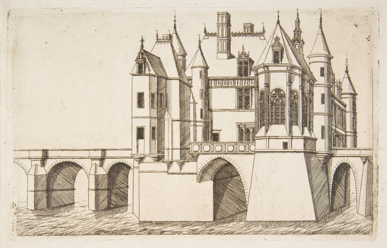 Schloss Chenonceau, Nr. 2 von Charles Meryon