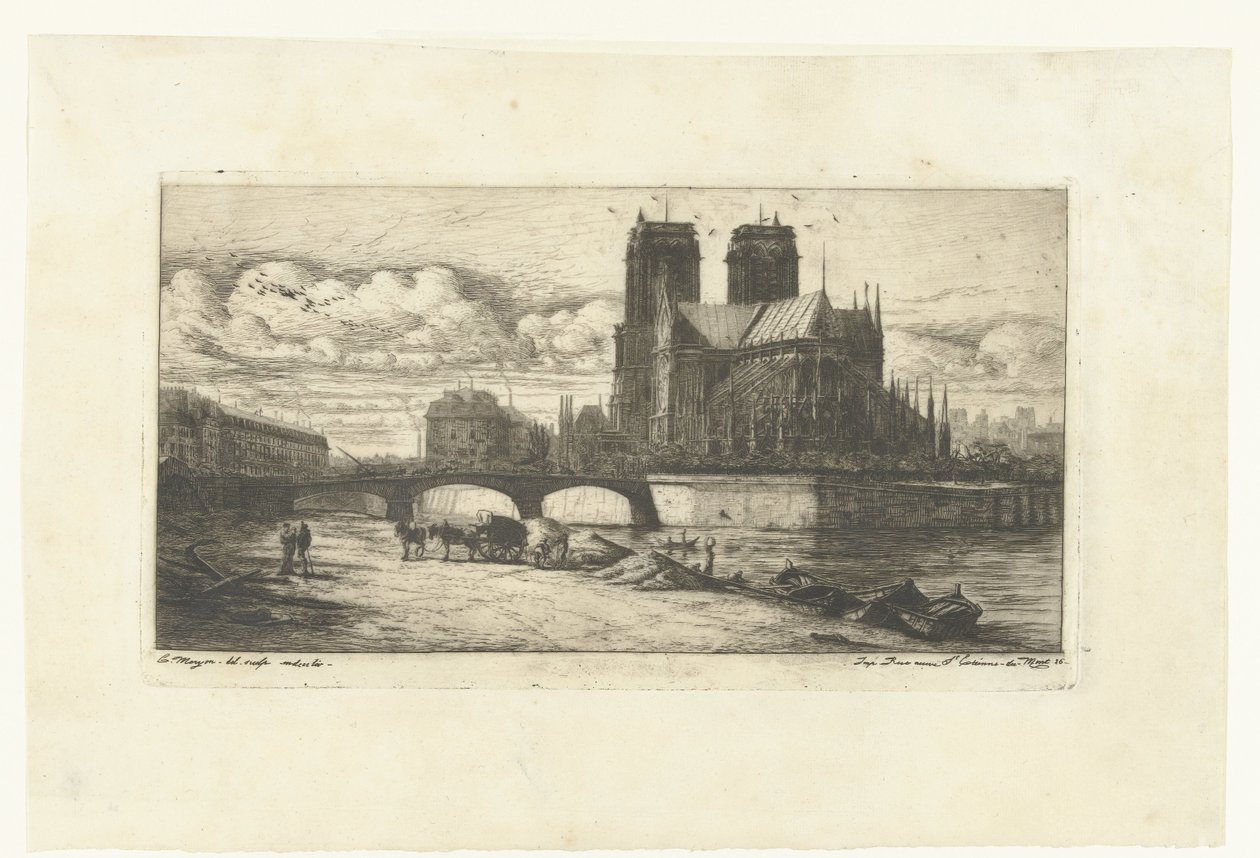 Notre-Dame in Paris von Charles Meryon