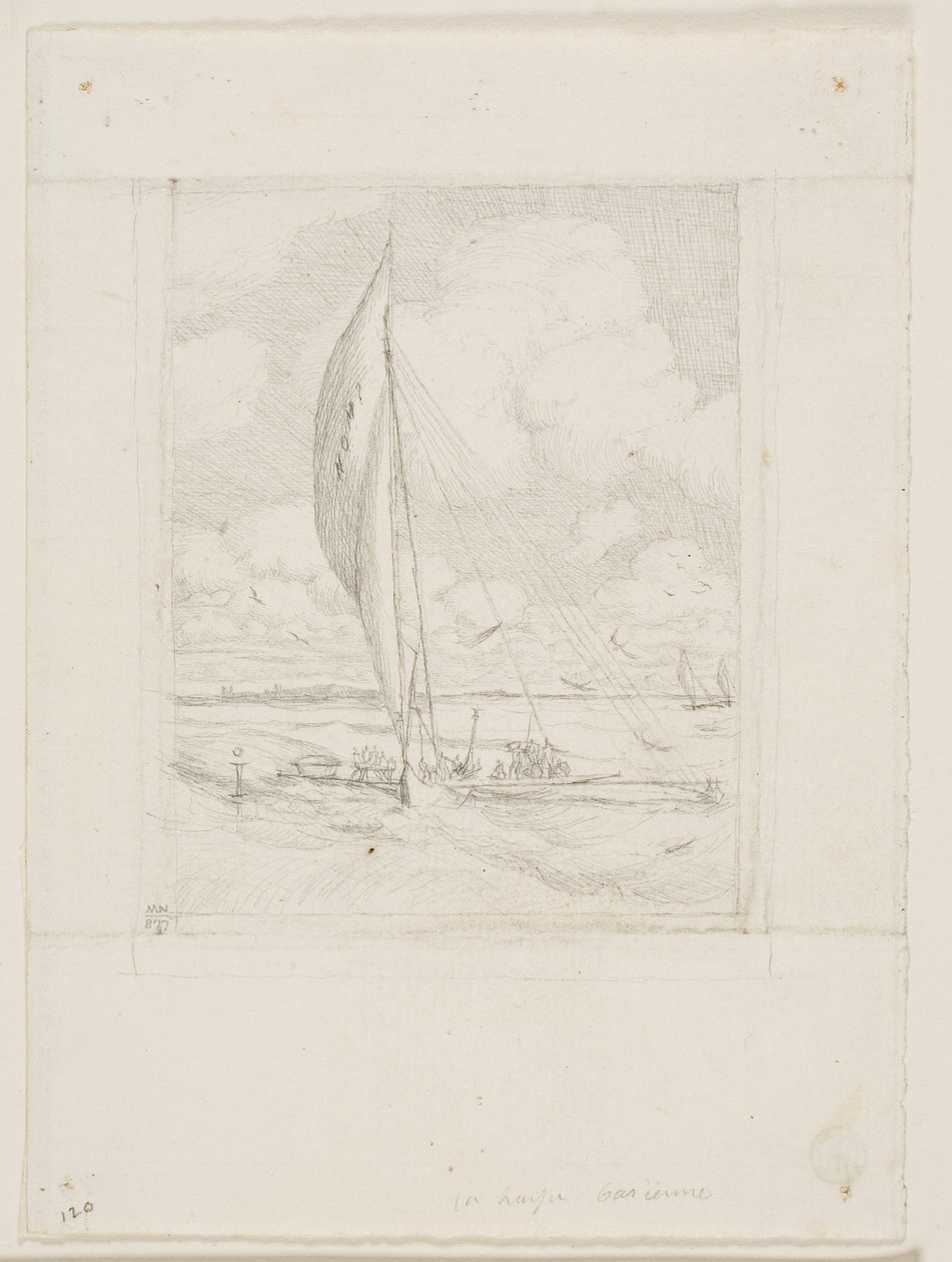Schnellsegelnde Proa, Mulgrave-Archipel, Ozeanien von Charles Meryon