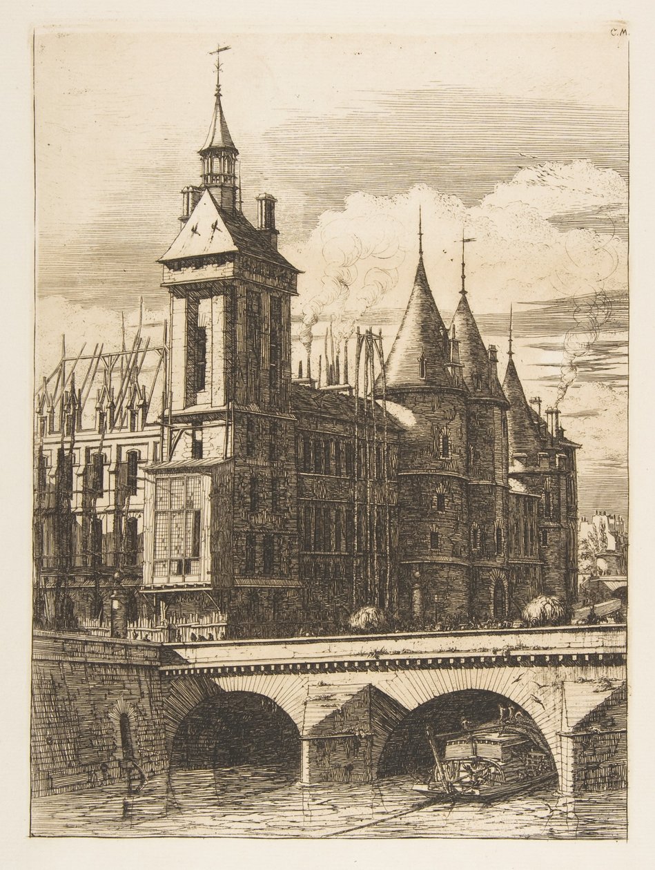 Der Uhrturm, Paris von Charles Meryon
