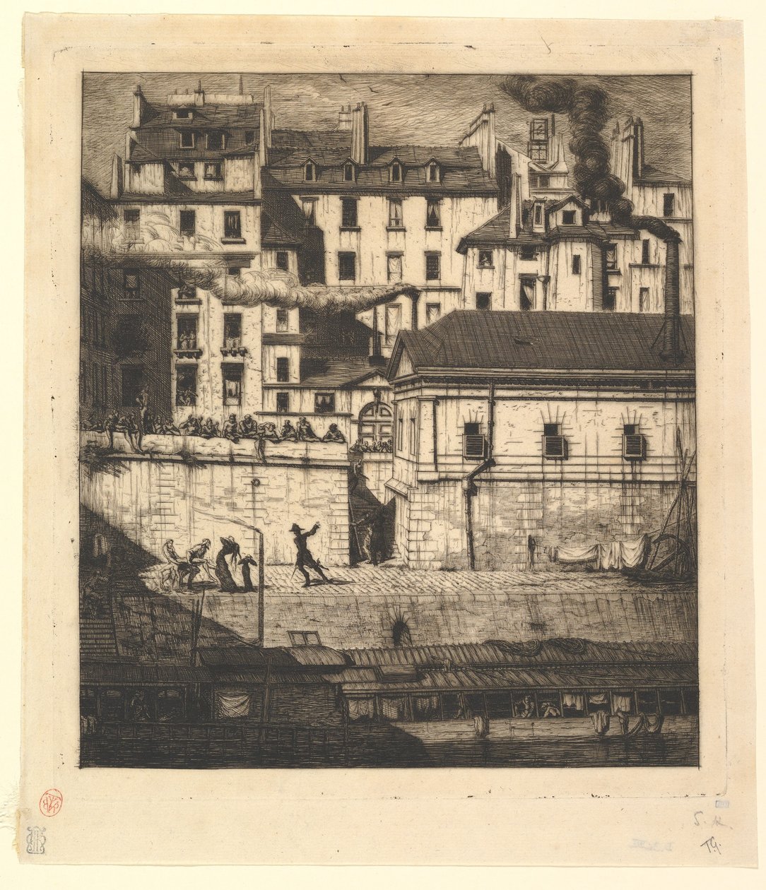 Das Leichenschauhaus, Paris von Charles Meryon