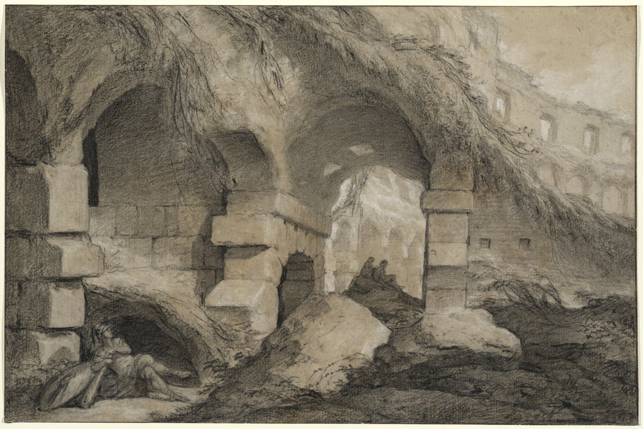 Das Innere des Kolosseums von Charles Michel Ange Challe
