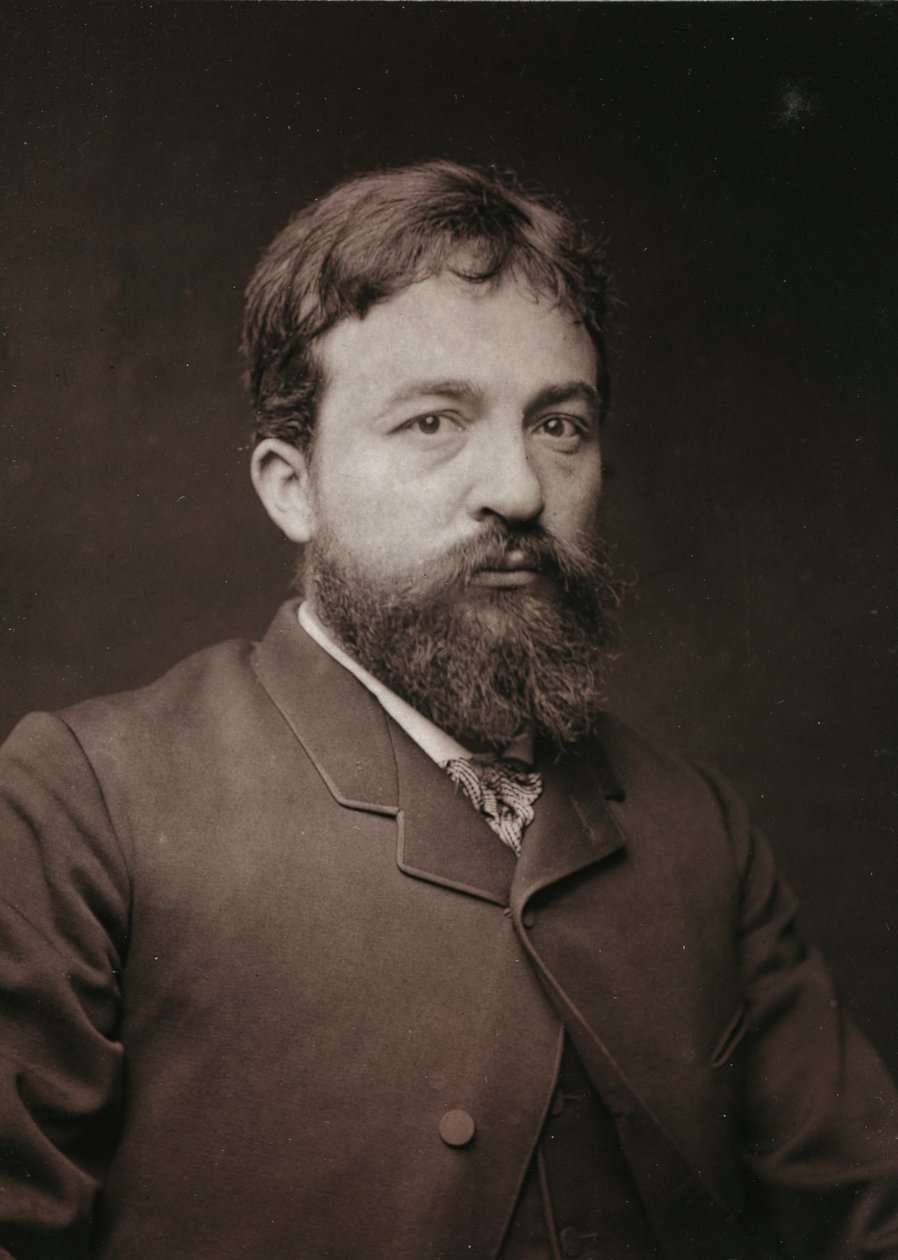 Album Artistique et Biographique, 5. Jahrgang, Salon 1885; Porträt von Pierre Fritel (1853-1942), französischer Maler, Bildhauer und Graveur von Charles Michelez