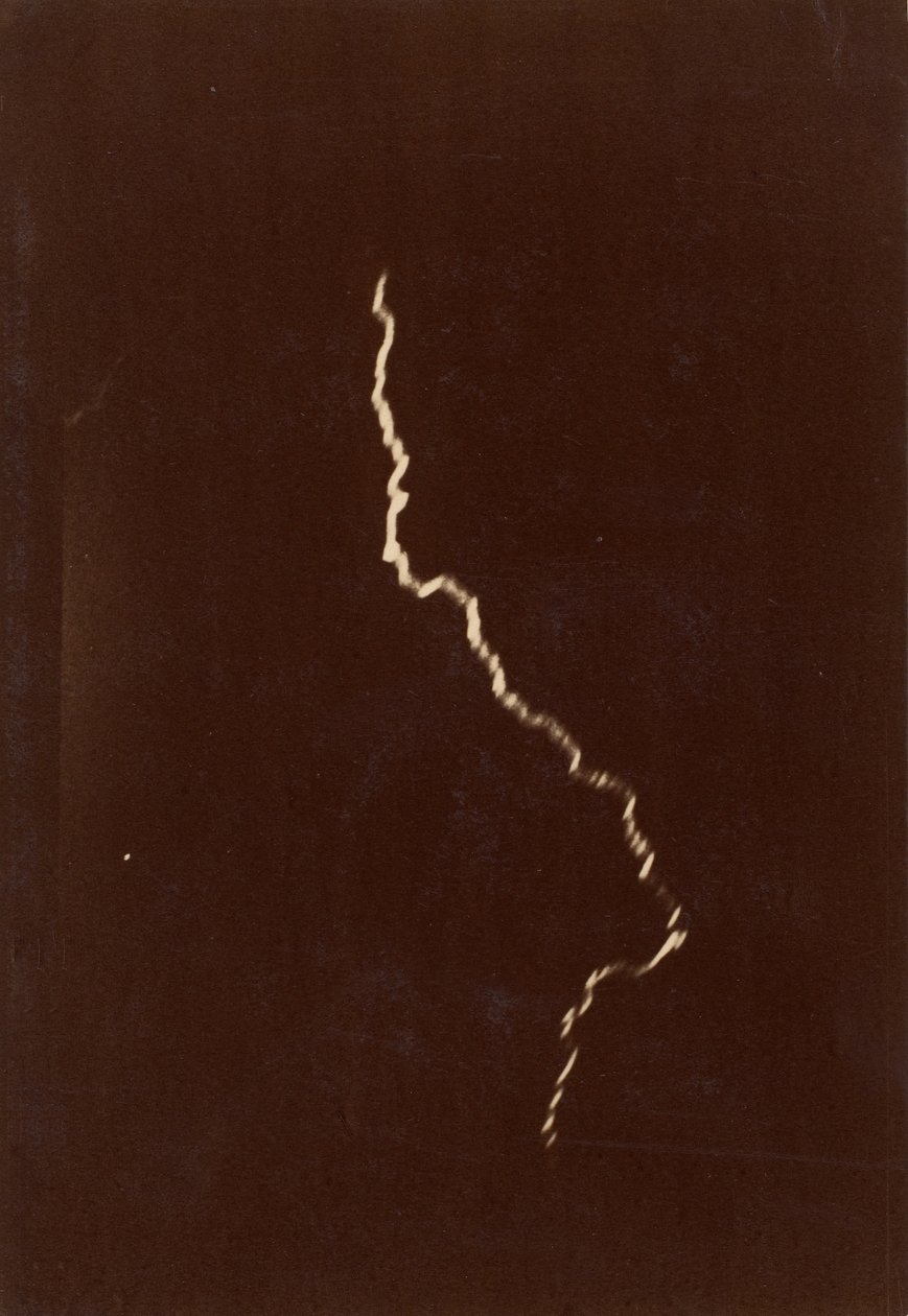 [Spirale des Blitzes in einem Gewitter], 12. Mai 1886 von Charles Moussette