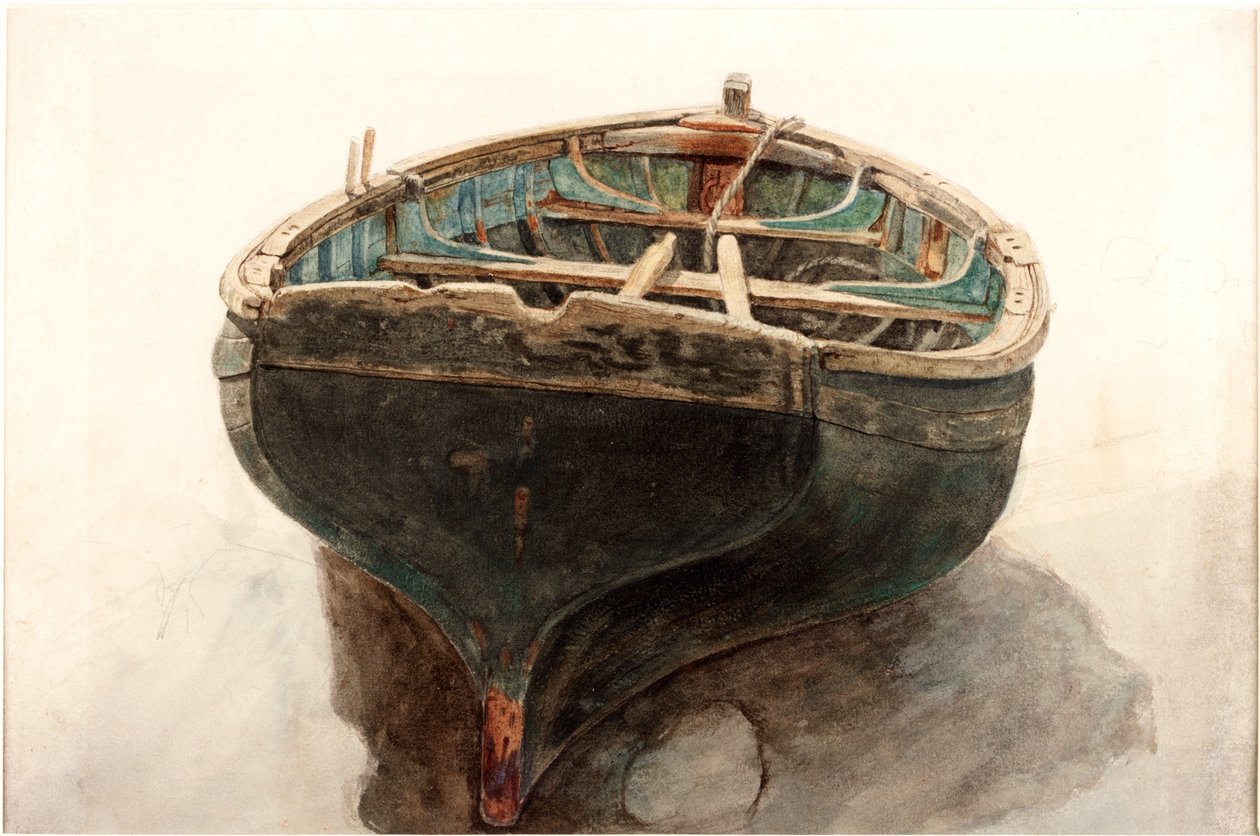 Studie eines Dinghys von Charles Napier Hemy