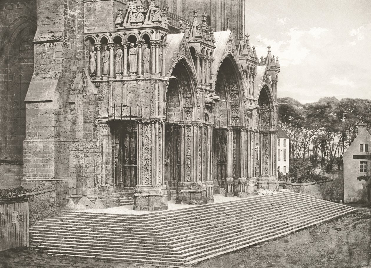 Kathedrale von Chartres - Südportal, XII. Jahrhundert von Charles Nègre