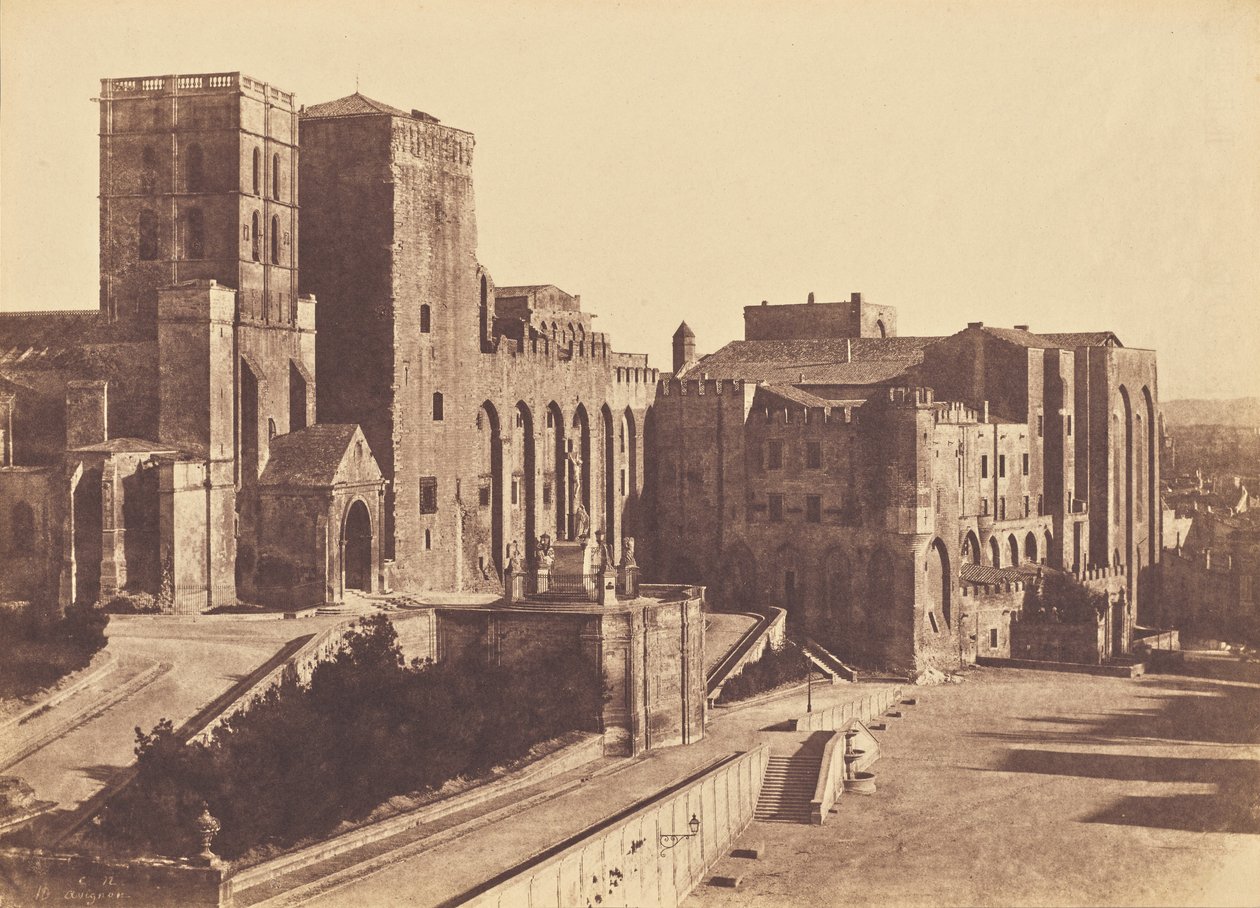 Papstpalast, Avignon von Charles Nègre