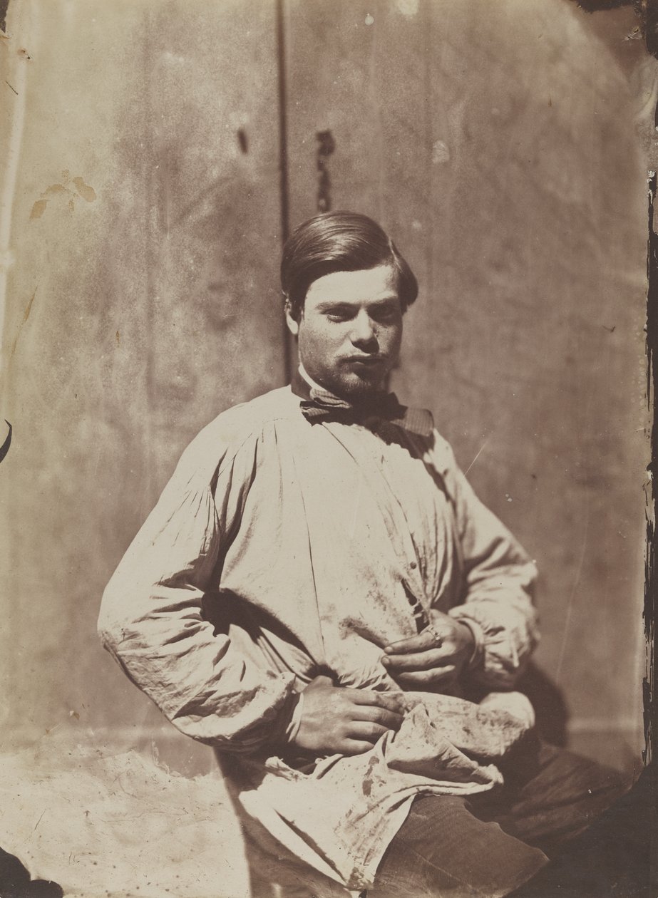 Porträt eines jungen Mannes in Bluse von Charles Nègre