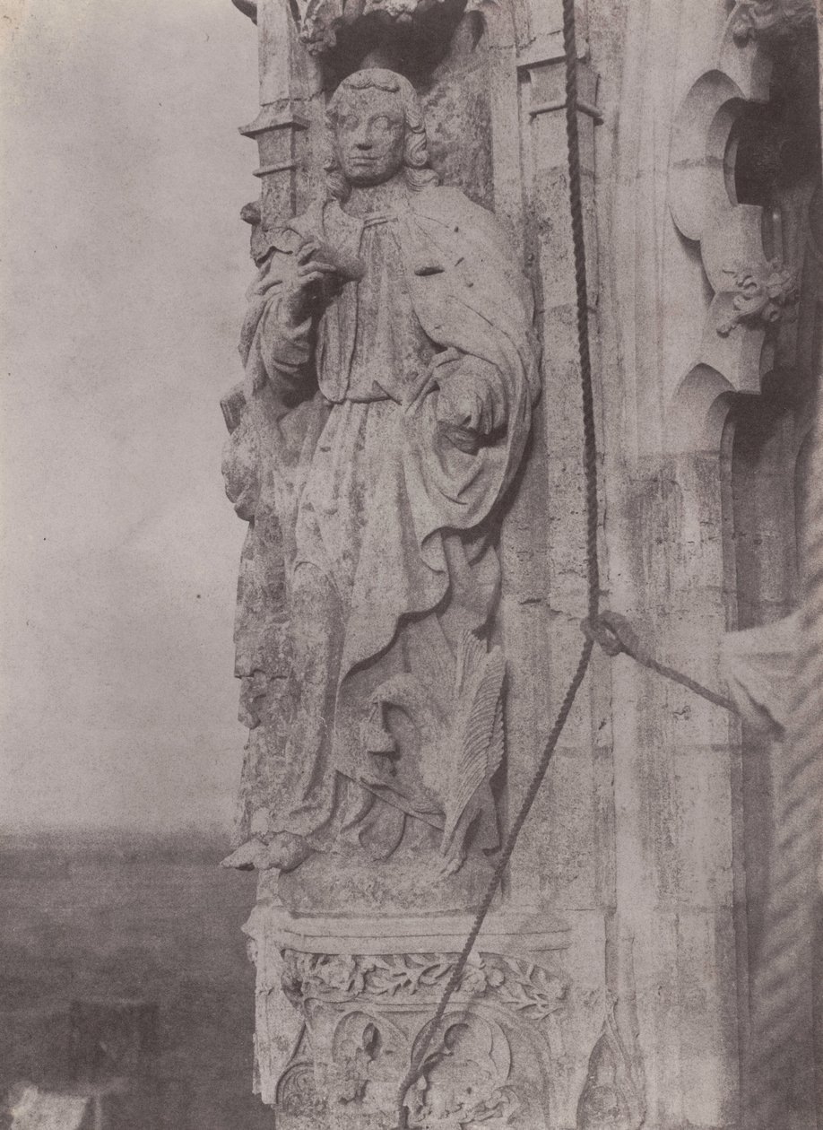 Johannes der Evangelist, Kathedrale von Chartres, ca. 1854 von Charles Nègre