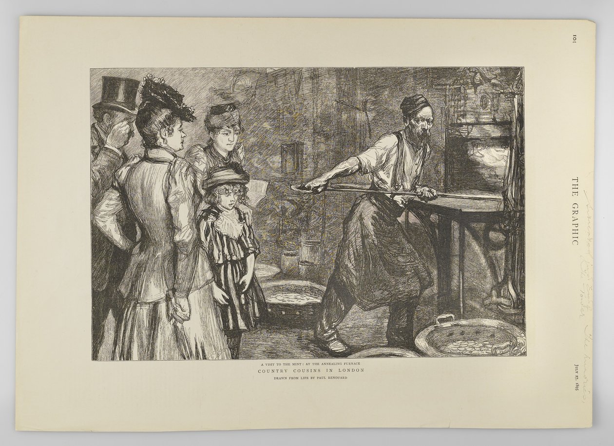 Glühofen am Tower Hill, aus The Graphic, 1895 von Charles Paul Renouard