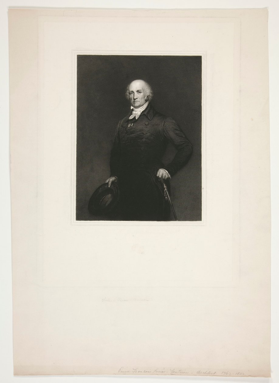 Porträt von Pierre-François Léonard Fontaine von Charles Percier