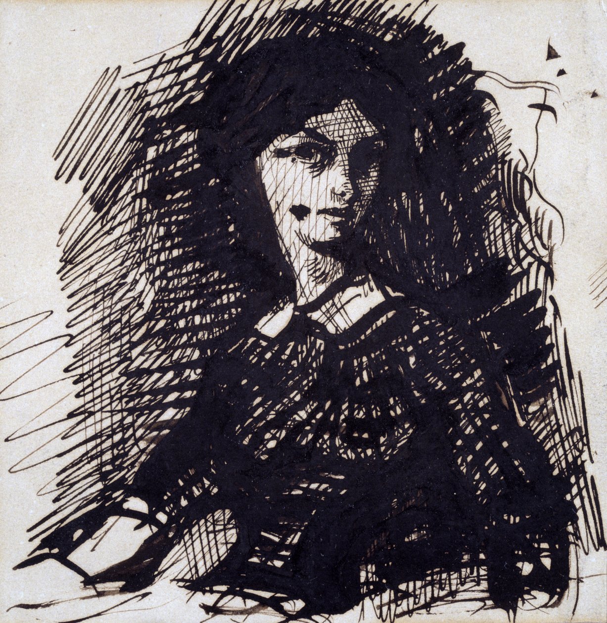 Porträt von Jeanne Duval, Mitte des 19. Jahrhunderts von Charles Pierre Baudelaire
