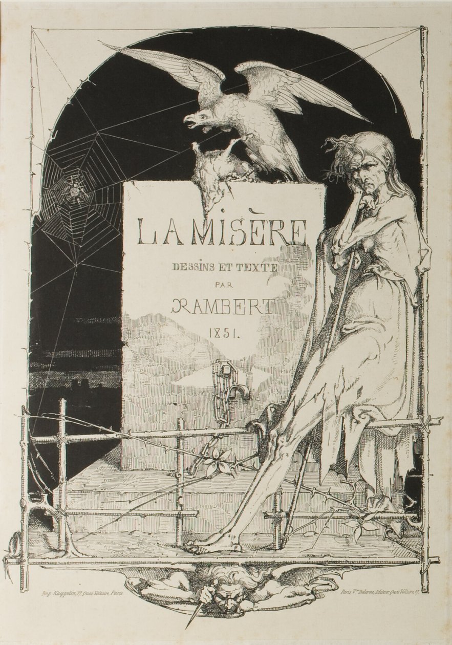 Titelseite aus Misery von Charles Rambert
