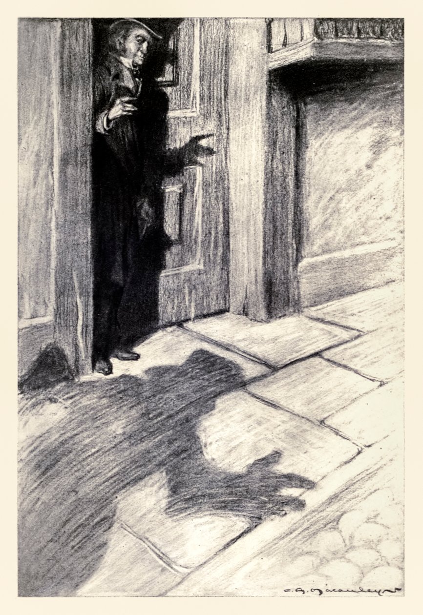 Mr. Utterson bemerkte ein seltsames, leichtes Fußgeräusch, das sich ...