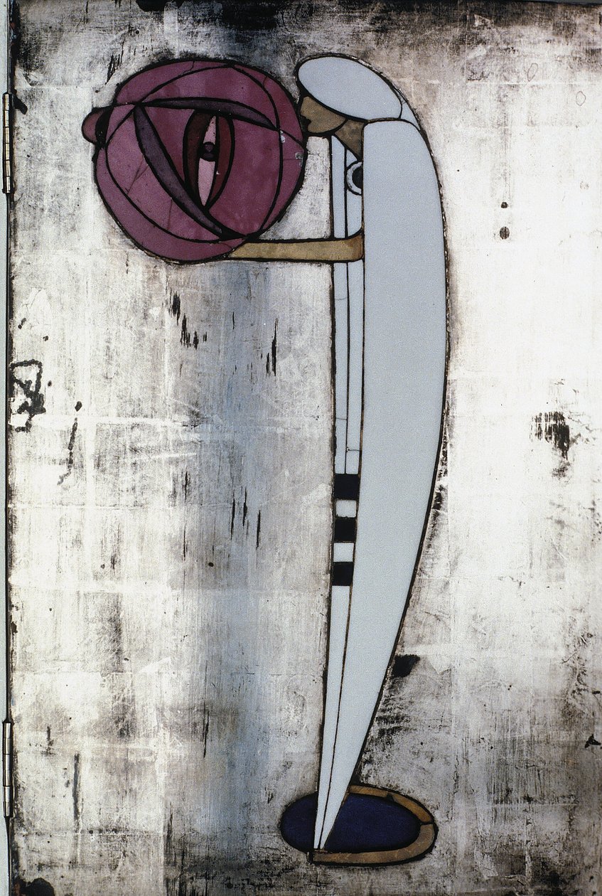 Weißer Schrank entworfen für Mrs. Rowat, 1902 von Charles Rennie Mackintosh