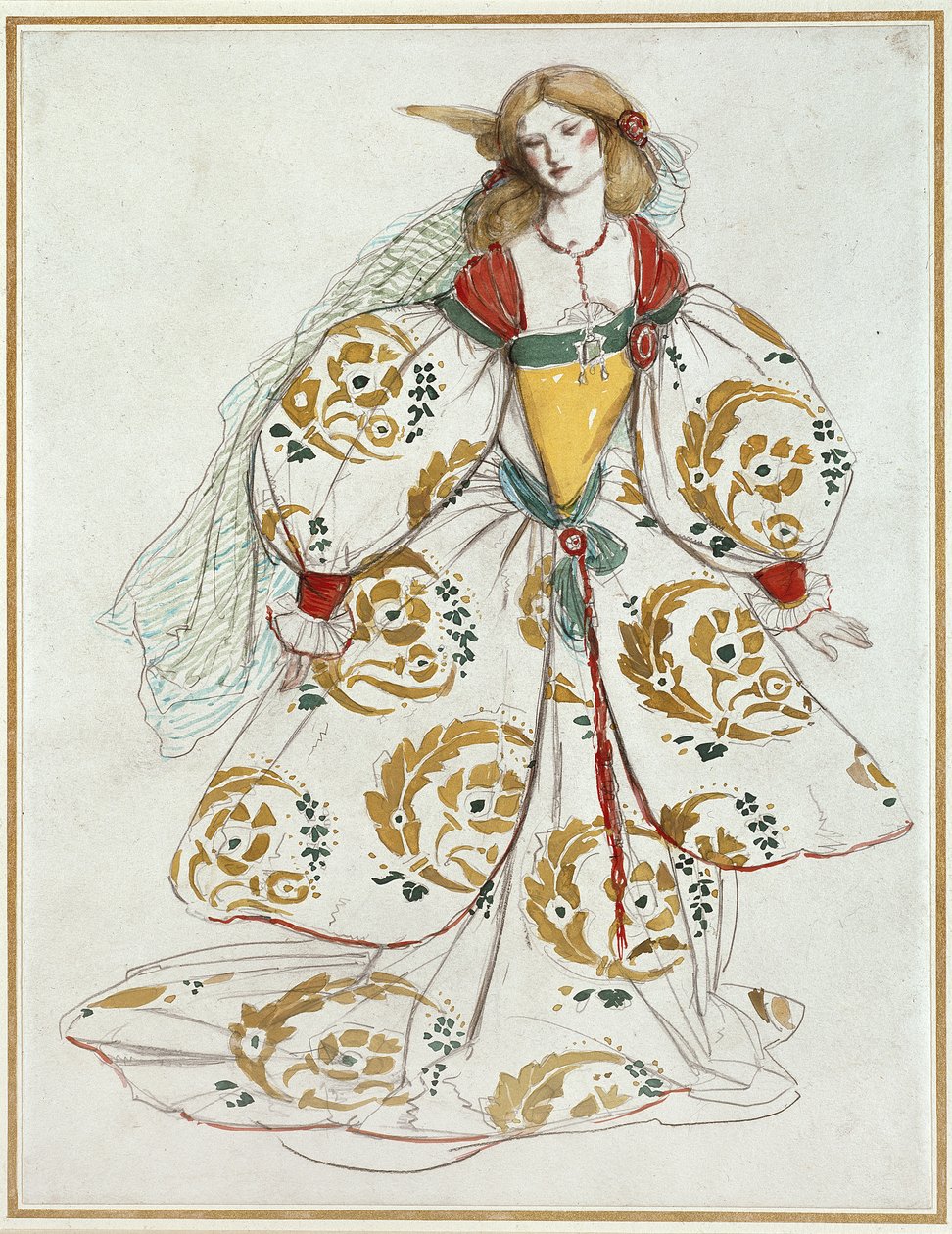 Kostümentwurf von Charles Ricketts