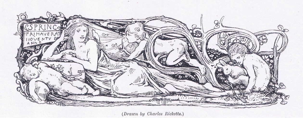 Frühling, aus The Magazine of Art 1893, Cassell and Company, 1893 von Charles Ricketts