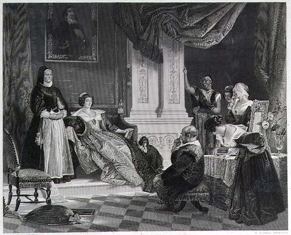 Sancho und die Herzogin (Gravur) von Charles Robert (after) Leslie
