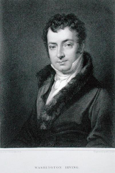 Washington Irving (1783-1859) (gestochen von Moseley Isaac Danforth) von Charles Robert (after) Leslie