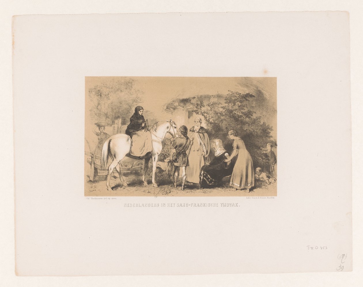 Frau zu Pferd (Nederlanders in het Saxo-Frankische tijdvak) von Charles Rochussen