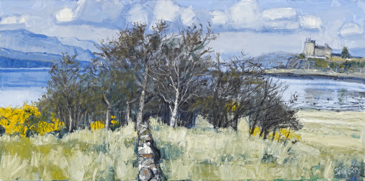 Bäume & Schloss, Mull, 2010 von Charles Simpson