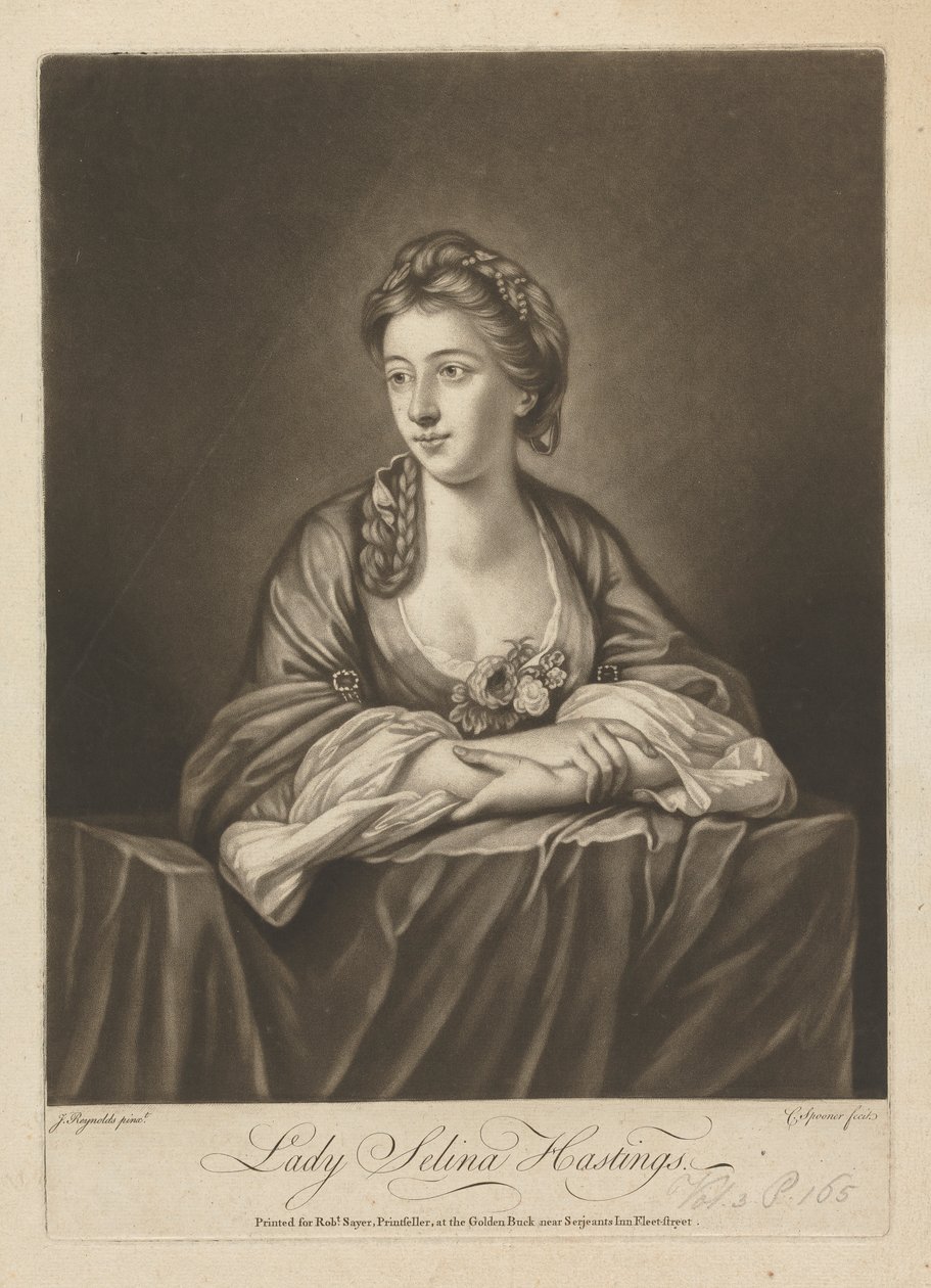 Lady Selina Hastings (geb. Shirley), Gräfin von Huntington von Charles Spooner