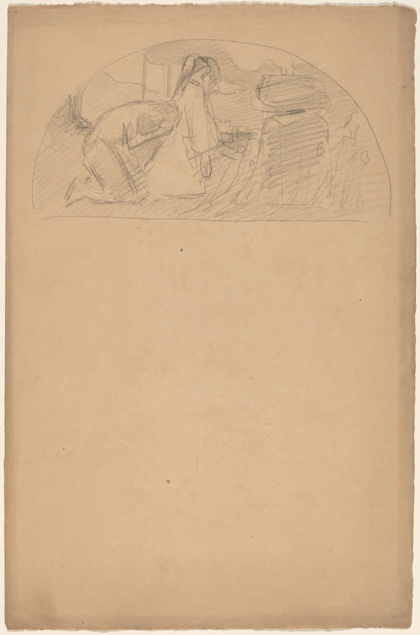 Studie für eine Lunette von Charles Sprague Pearce