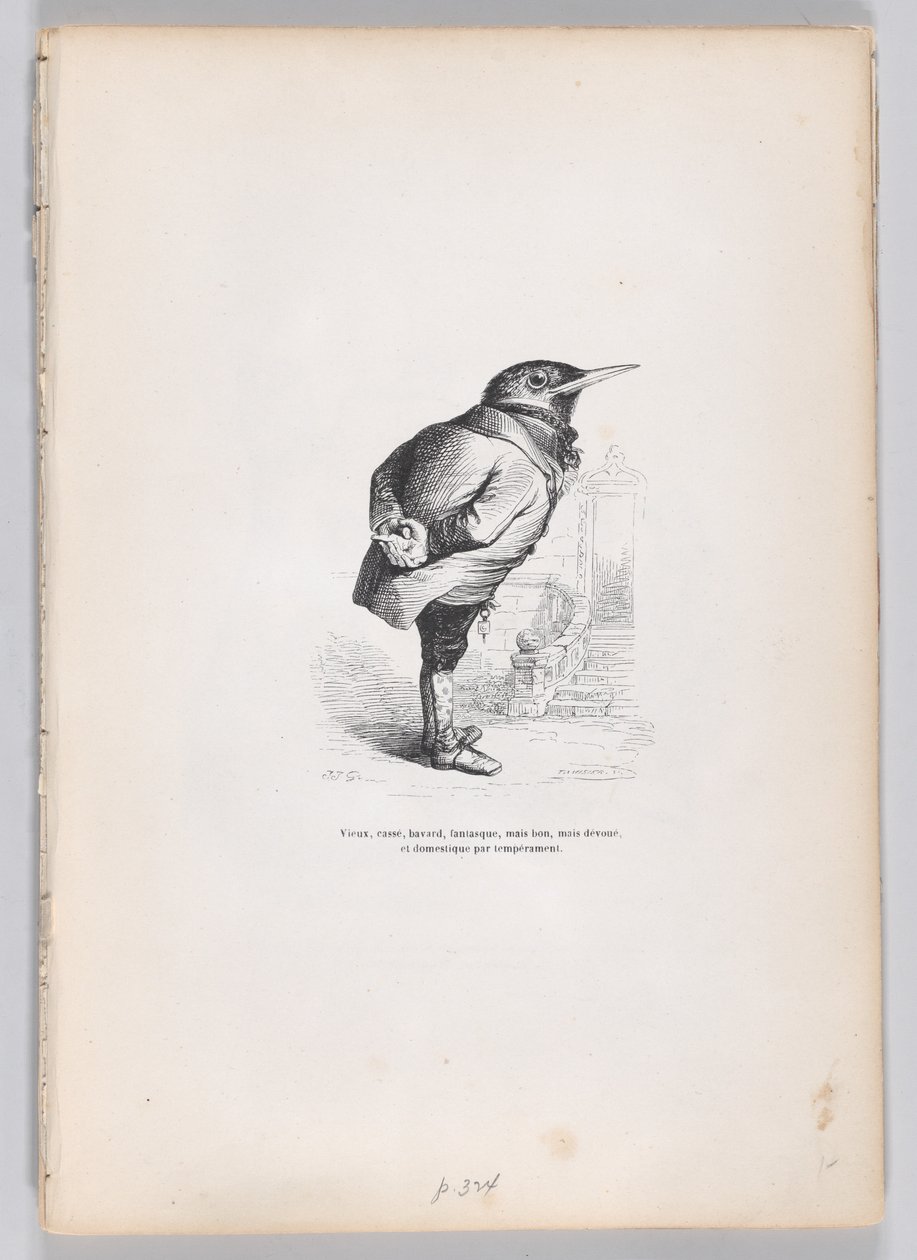 Alt, gebrochen, verwittert, skurril, aber gut, aber häuslich von Temperament, ca. 1837-47 von Charles Tamisier