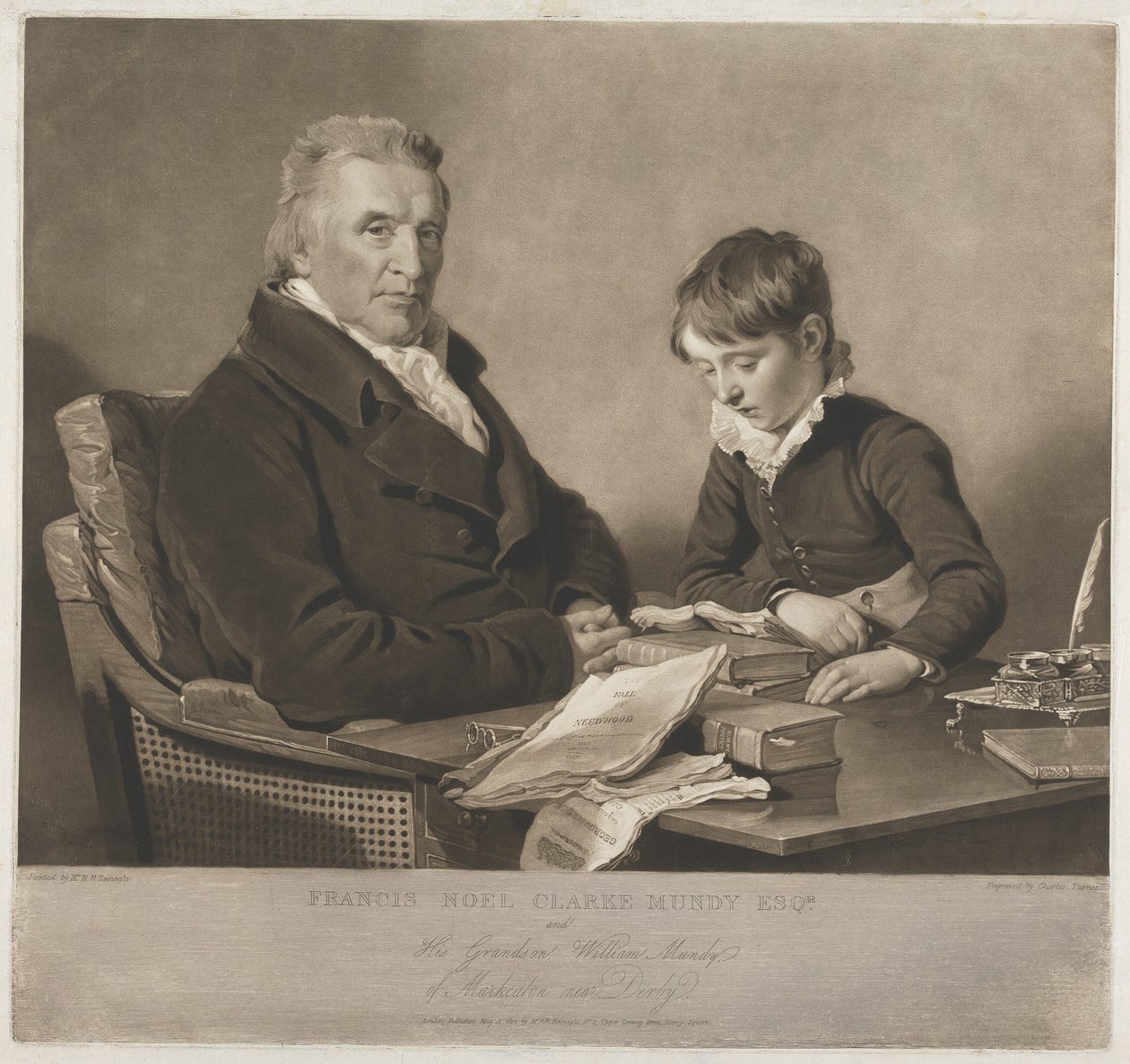 Francis Noel Clark Mundy und sein Enkel William von Charles Turner