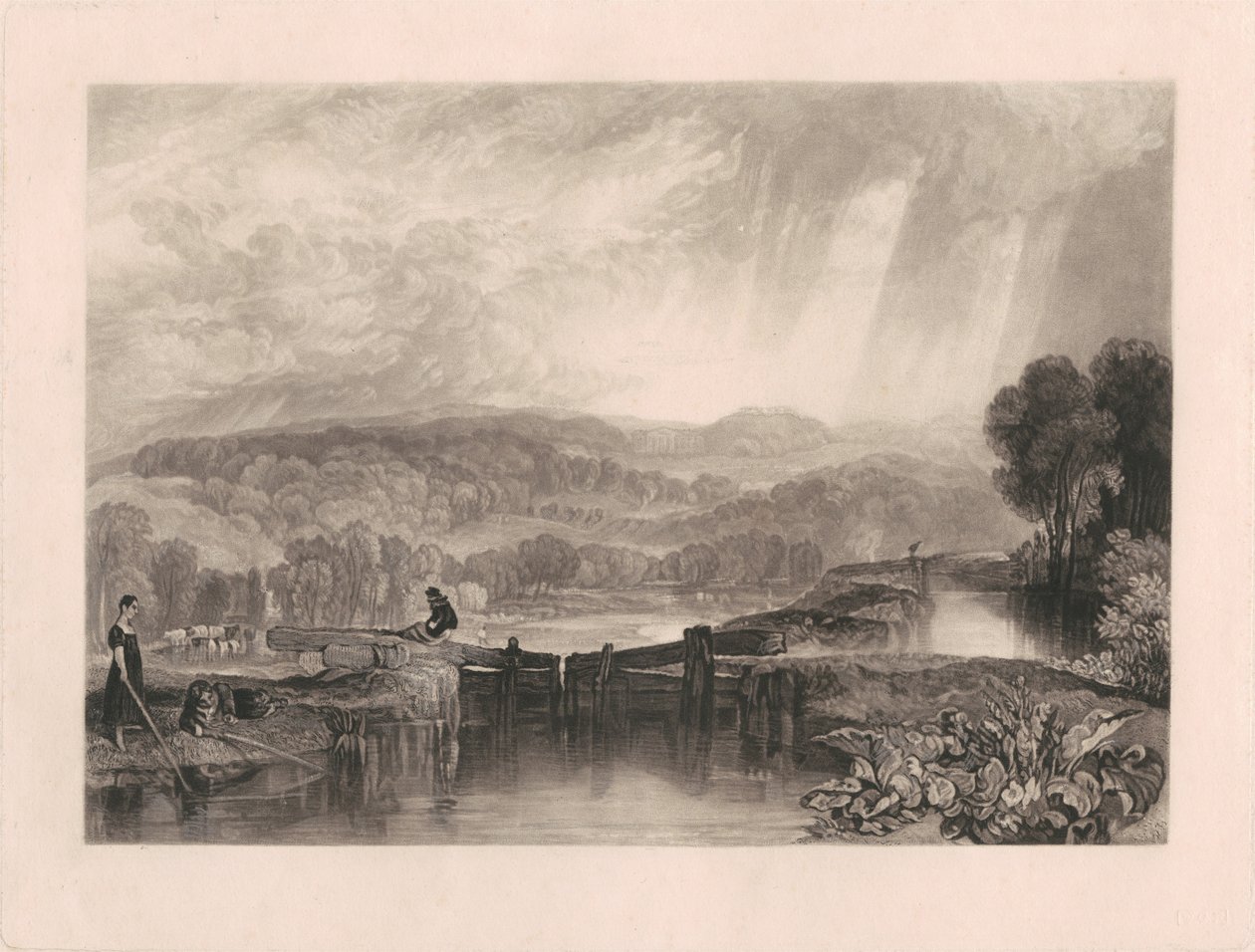 More Park aus Flüsse von England von Charles Turner