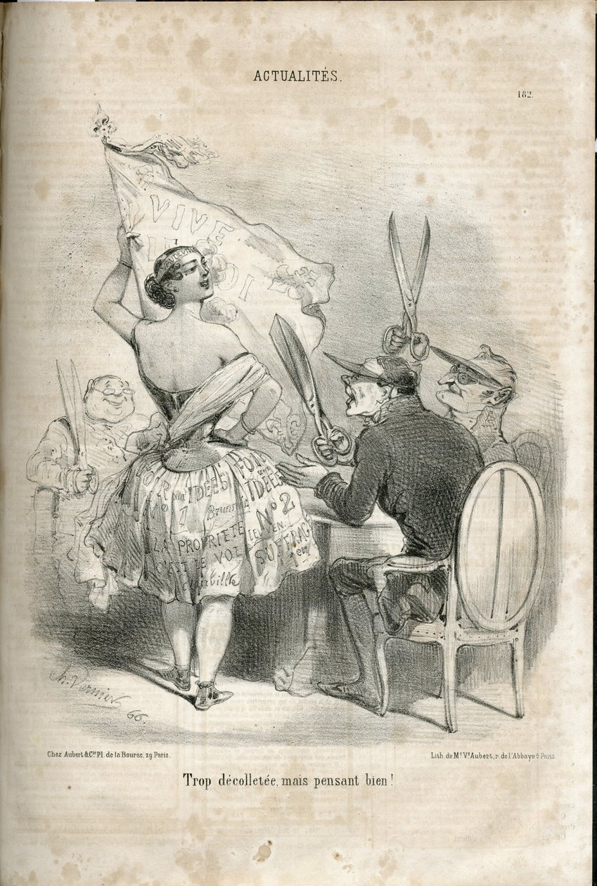 Illustration von Charles Vernier (? -1887) in Le Charivari von Charles Vernier