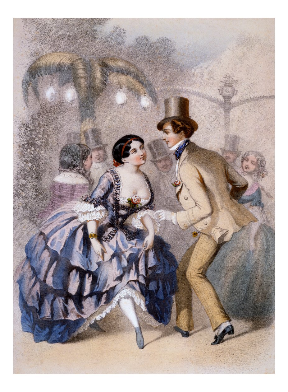 „Die Bälle von Paris - Mabille“ - Gravur von Charles Vernier von Charles Vernier