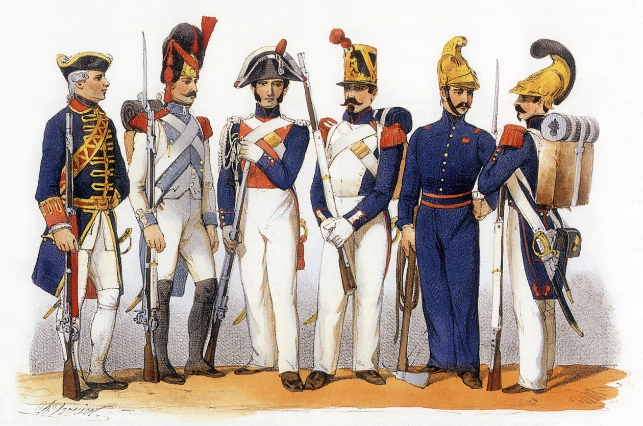 Uniformen der französischen Armee: Spezialkräfte der Stadt Paris (Kavallerie) von Charles Vernier