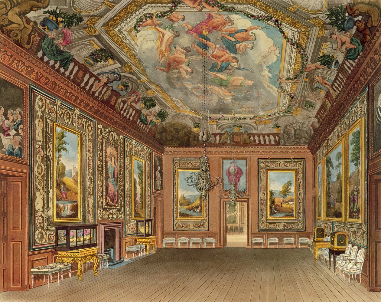 Das Zeichenzimmer der Königin, Windsor Castle, aus 
