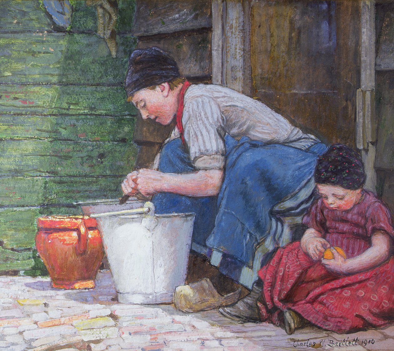 Eine sonnige Ecke in Holland von Charles William Bartlett