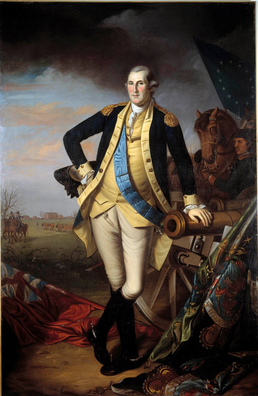 Porträt von George Washington nach der Schlacht von Princeton, 3. Januar von Charles Willson Peale
