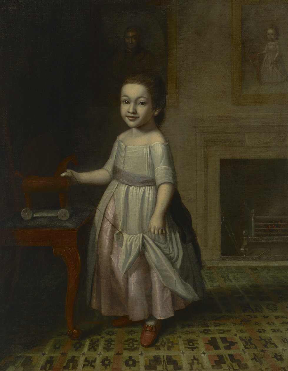 Porträt eines Jungen mit einem Spielzeugpferd, 1768 von Charles Willson Peale