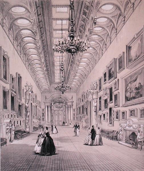 Die Bildergalerie, Buckingham Palace, graviert von C. Graf, ca. 1880 von Charlotte (after) Campbell