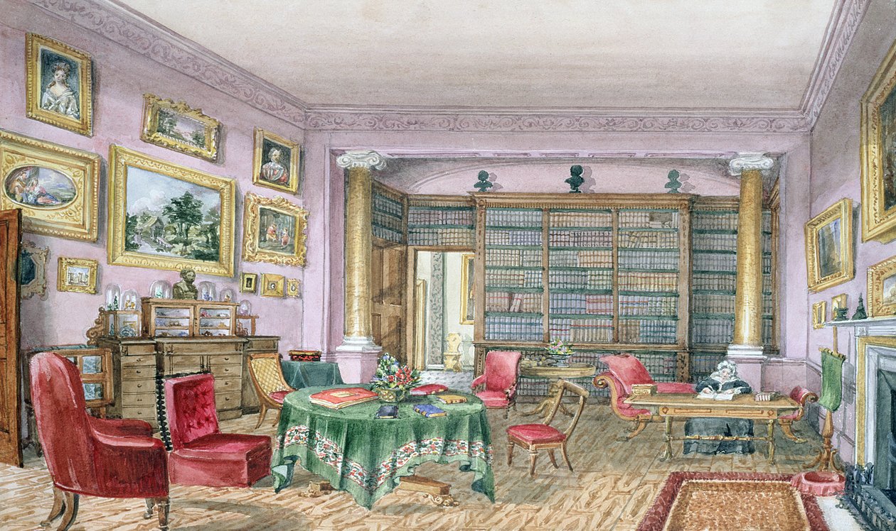 Bibliothek, Vinters, f.16 aus einem 
