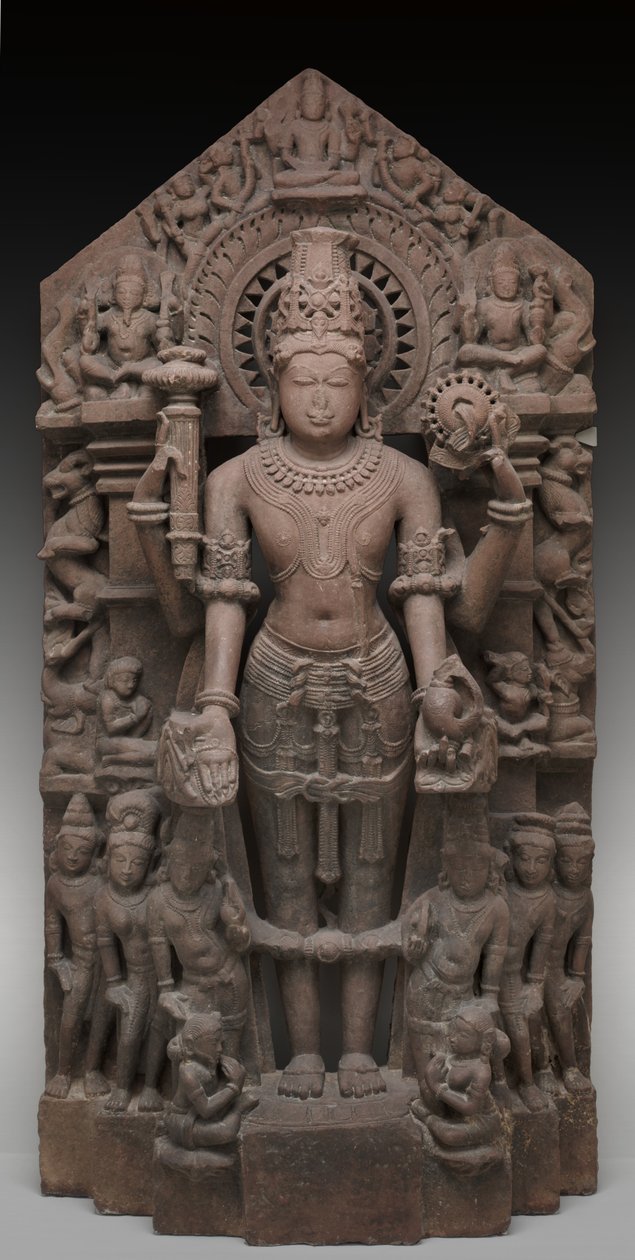 Vishnu und Begleiter, ca. 1026 n. Chr. von Chaulukya dynasty (c.940 1244) Indian school