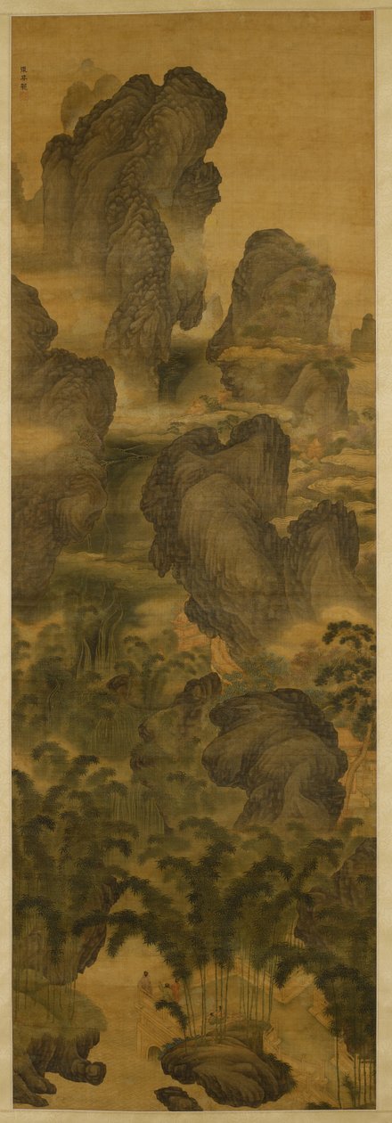 Türmende Berge und fantastische Wasserfälle, ca. 1600 von Chenglong Zhang