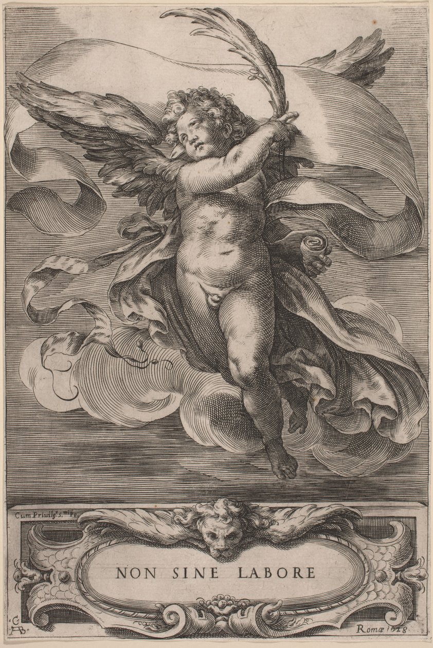 Eine allegorische Figur: Non sine labore von Cherubino Alberti