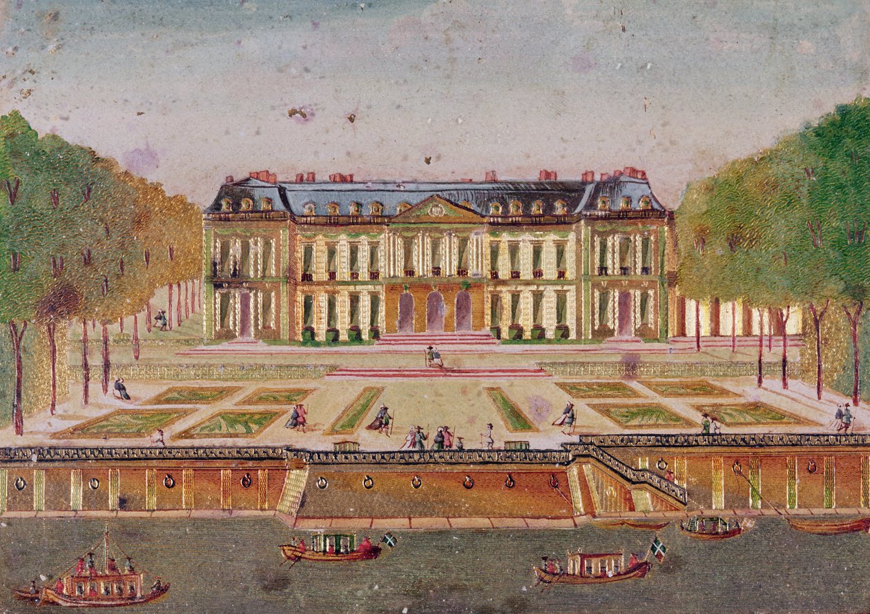 Das Schloss von Choisy, Parkseite von Chevalier