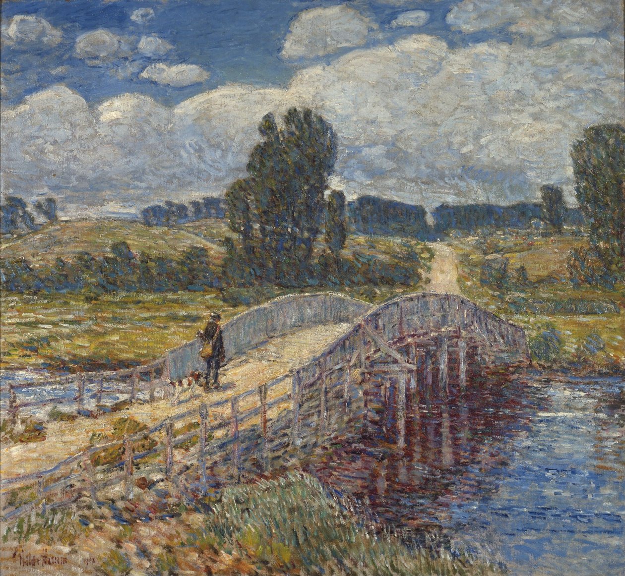 Brücke in Old Lyme von Childe Hassam