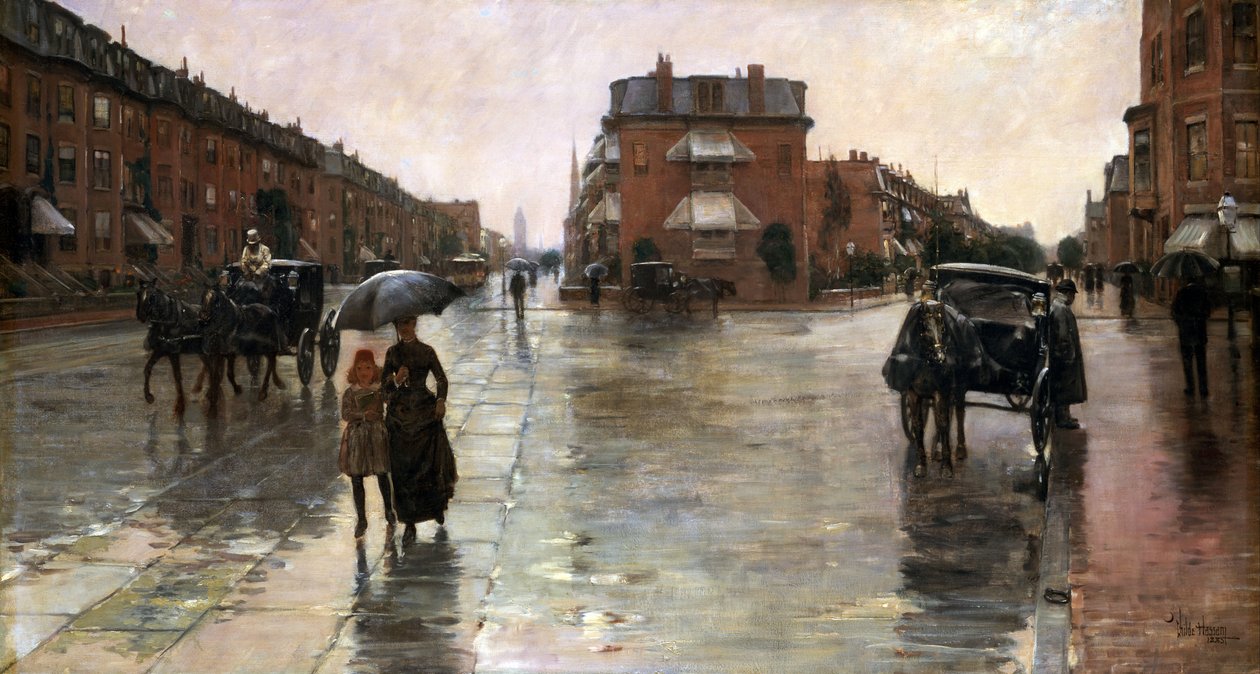 Regentag in Boston von Childe Hassam