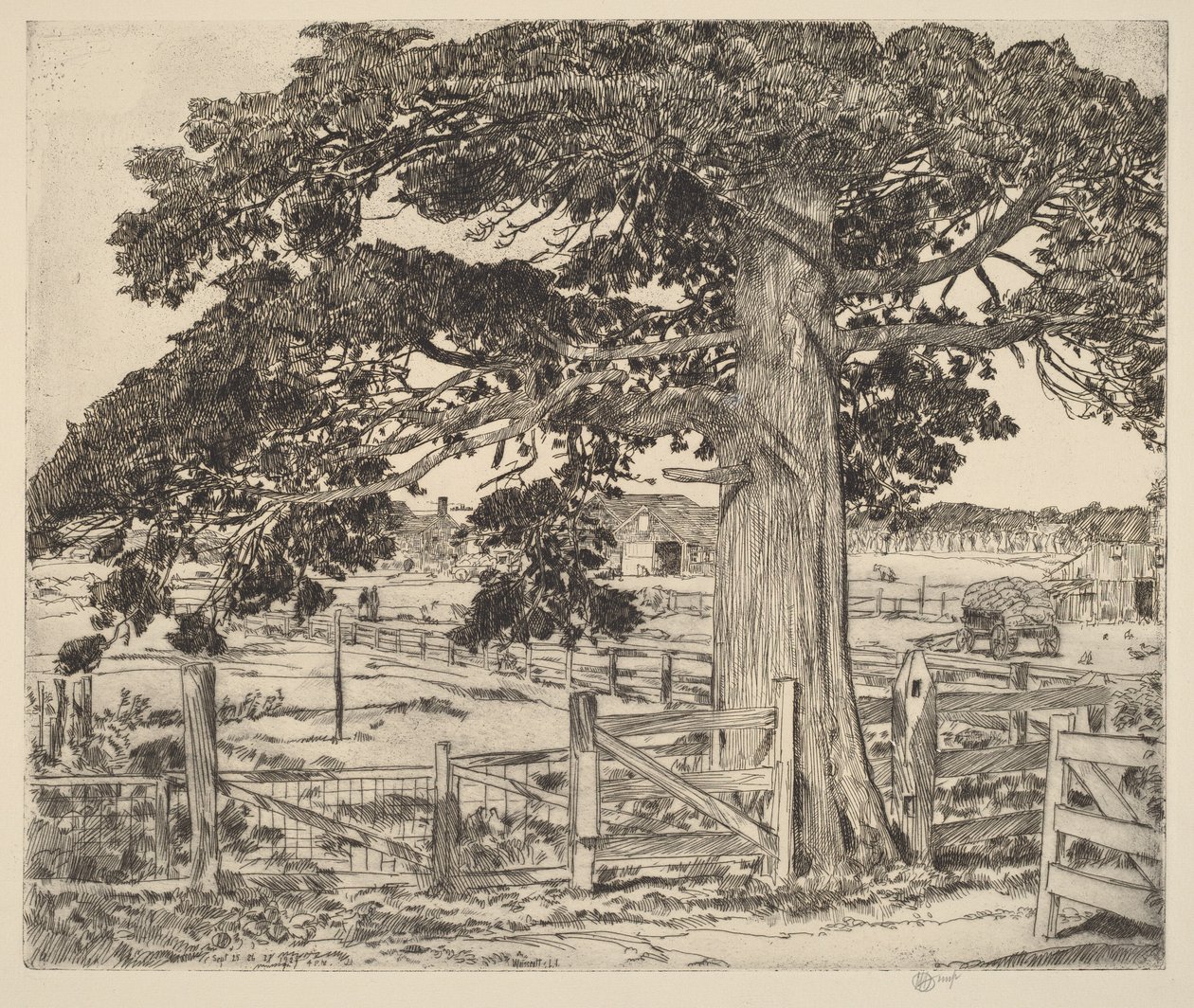 Die große Zeder von Childe Hassam