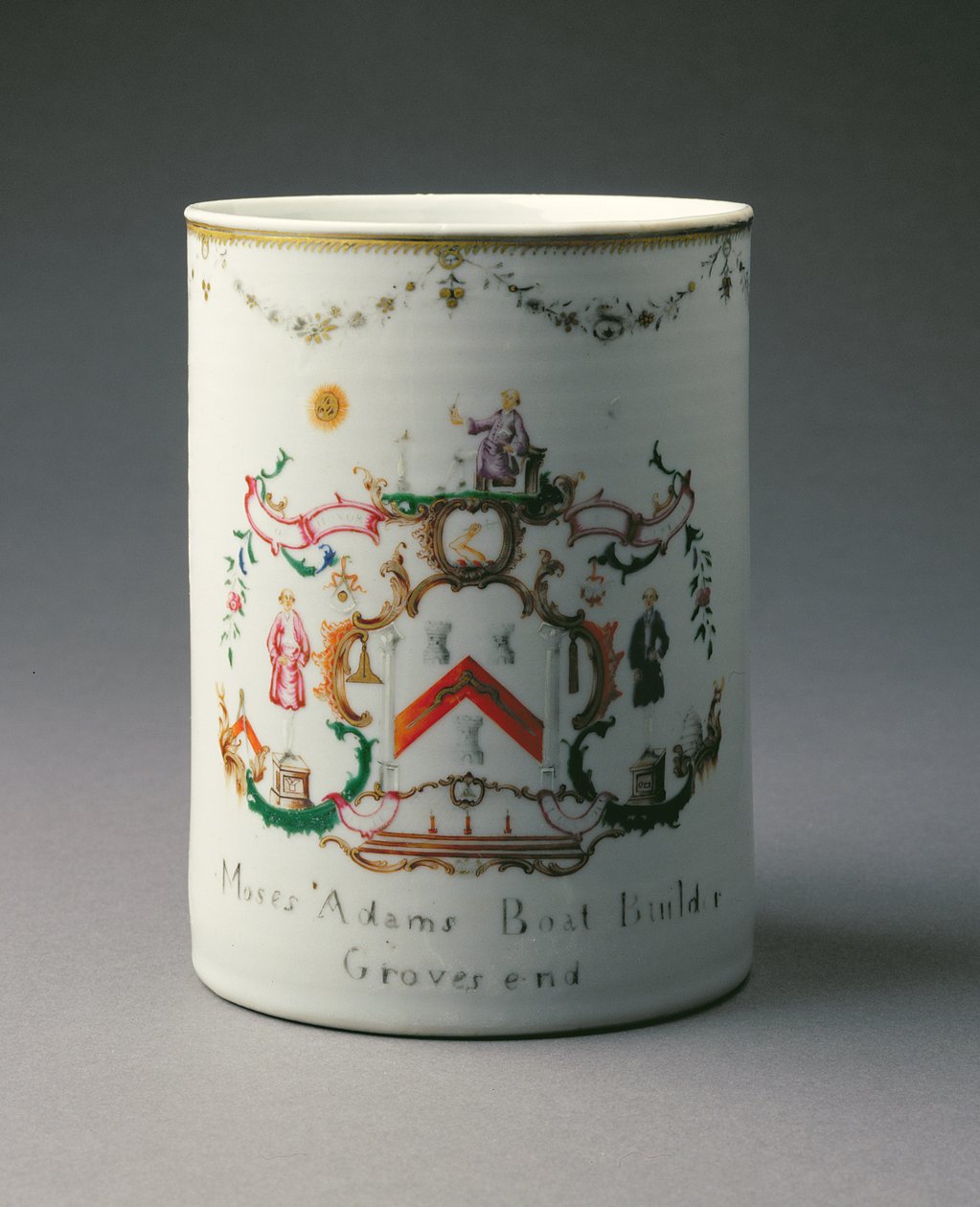 Ein Wappenbecher, Qianlong-Periode (1736-95) ca. 1775 von Chinese School